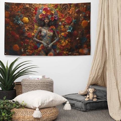 About my Brain Institute Wall Art Ezili Goddess Flag Wall Art