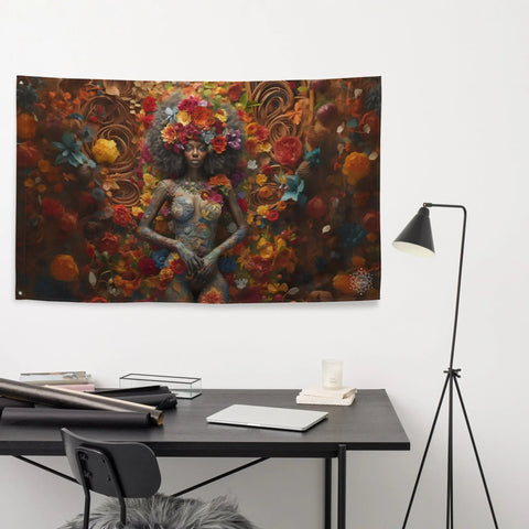 About my Brain Institute Wall Art Ezili Goddess Flag Wall Art