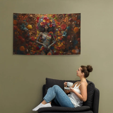 About my Brain Institute Wall Art Ezili Goddess Flag Wall Art
