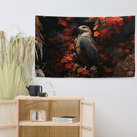 About my Brain Institute Wall Art Falcon Spirit Animal Flag Wall Art