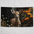 About my Brain Institute Wall Art Fawn Spirit Animal Flag Wall Art