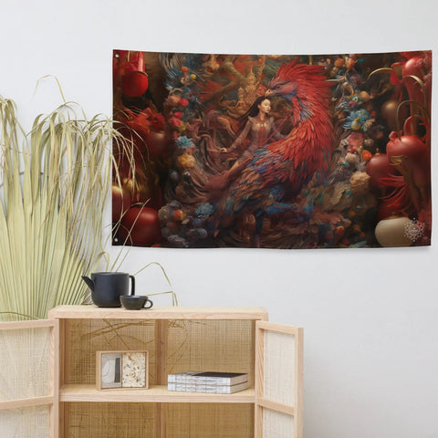 About my Brain Institute Wall Art Feng Po Po Goddess Flag Wall Art