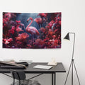 About my Brain Institute Wall Art Flamingo Spirit Animal Flag Wall Art
