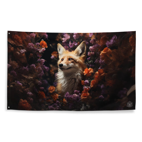 About my Brain Institute Wall Art Fox Spirit Animal Flag Wall Art