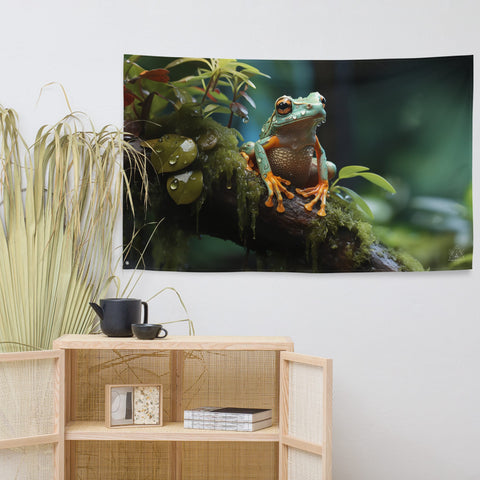 About my Brain Institute Wall Art Frog Spirit Animal Flag Wall Art