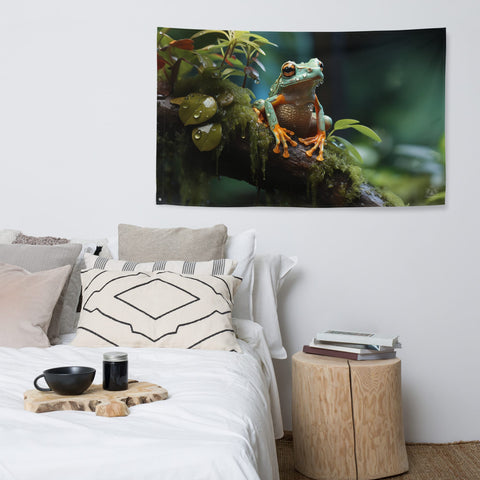 About my Brain Institute Wall Art Frog Spirit Animal Flag Wall Art