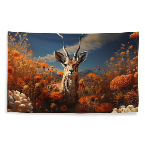 About my Brain Institute Wall Art Gazelle Spirit Animal Flag Wall Art