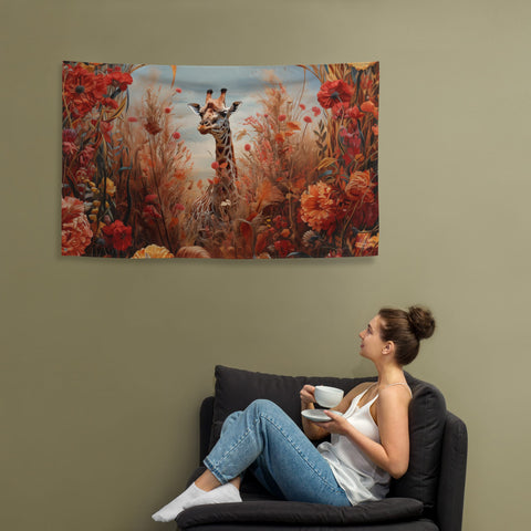 About my Brain Institute Wall Art Giraffe Spirit Animal Flag Wall Art