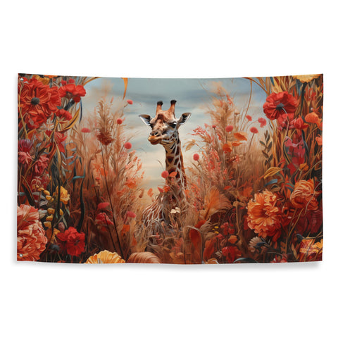 About my Brain Institute Wall Art Giraffe Spirit Animal Flag Wall Art