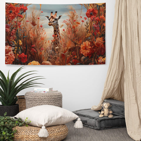 About my Brain Institute Wall Art Giraffe Spirit Animal Flag Wall Art