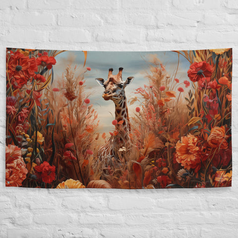 About my Brain Institute Wall Art Giraffe Spirit Animal Flag Wall Art