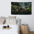 About my Brain Institute Wall Art Gorilla Spirit Animal Flag Wall Art