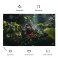 About my Brain Institute Wall Art Gorilla Spirit Animal Flag Wall Art