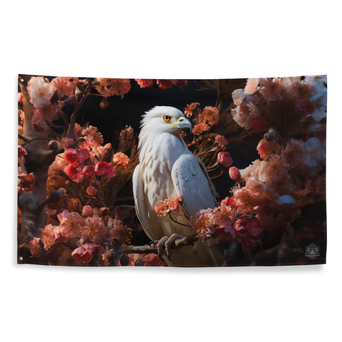 About my Brain Institute Wall Art Hawk Spirit Animal Flag Wall Art