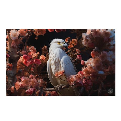 About my Brain Institute Wall Art Hawk Spirit Animal Flag Wall Art