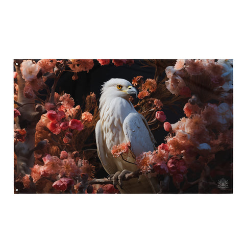 About my Brain Institute Wall Art Hawk Spirit Animal Flag Wall Art