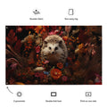 About my Brain Institute Wall Art Hedgehog Spirit Animal Flag Wall Art