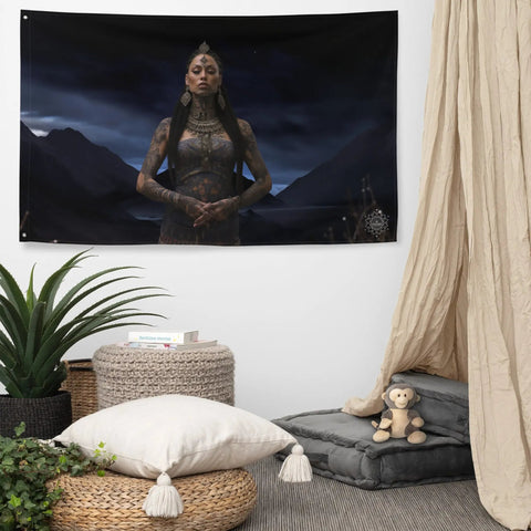 About my Brain Institute Wall Art Hine-Nui-Te-Pō Goddess Flag Wall Art