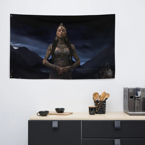 About my Brain Institute Wall Art Hine-Nui-Te-Pō Goddess Flag Wall Art