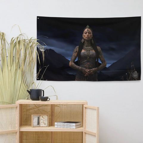 About my Brain Institute Wall Art Hine-Nui-Te-Pō Goddess Flag Wall Art