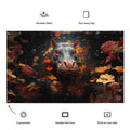 About my Brain Institute Wall Art Hippopotamus Spirit Animal Flag Wall Art