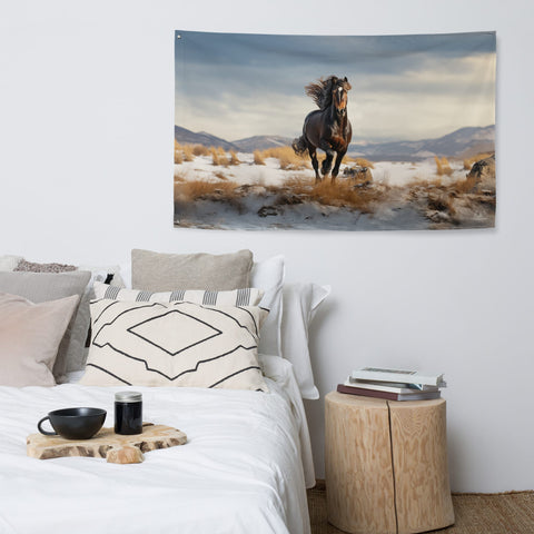 About my Brain Institute Wall Art Horse Spirit Animal Flag Wall Art