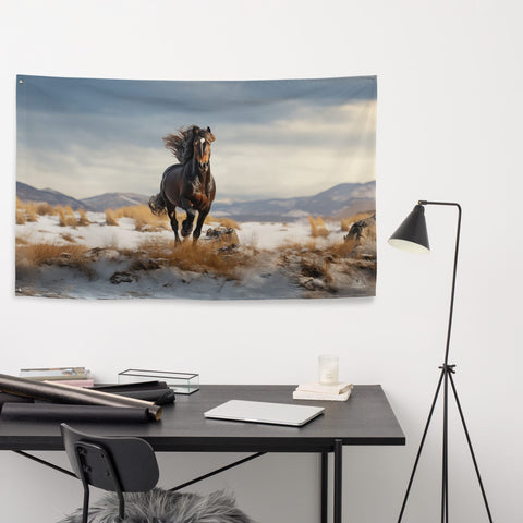 About my Brain Institute Wall Art Horse Spirit Animal Flag Wall Art