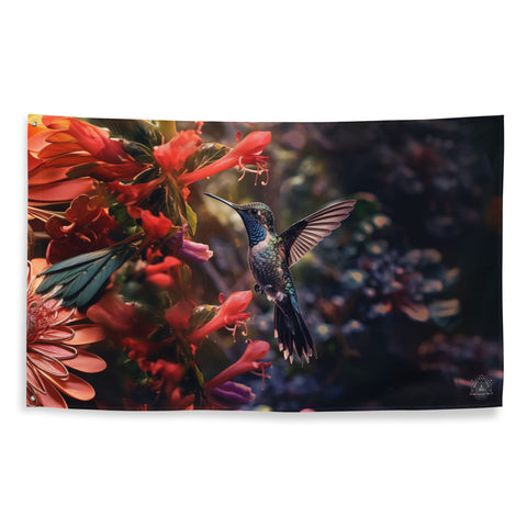 About my Brain Institute Wall Art Hummingbird Spirit Animal Flag Wall Art