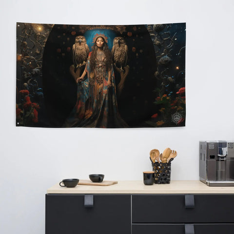 About my Brain Institute Wall Art Jaci Goddess Flag Wall Art