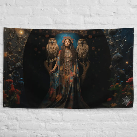 About my Brain Institute Wall Art Jaci Goddess Flag Wall Art
