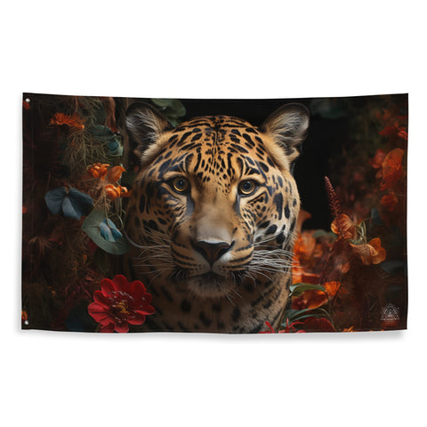 About my Brain Institute Wall Art Jaguar Spirit Animal Flag Wall Art