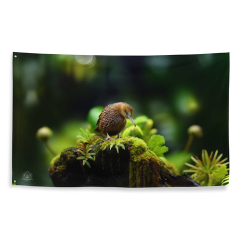 About my Brain Institute Wall Art Kiwi Bird Spirit Animal Flag Wall Art