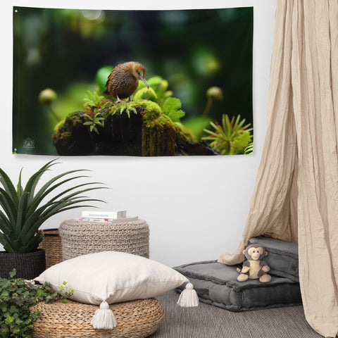About my Brain Institute Wall Art Kiwi Bird Spirit Animal Flag Wall Art
