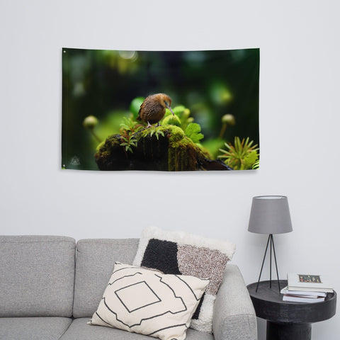 About my Brain Institute Wall Art Kiwi Bird Spirit Animal Flag Wall Art
