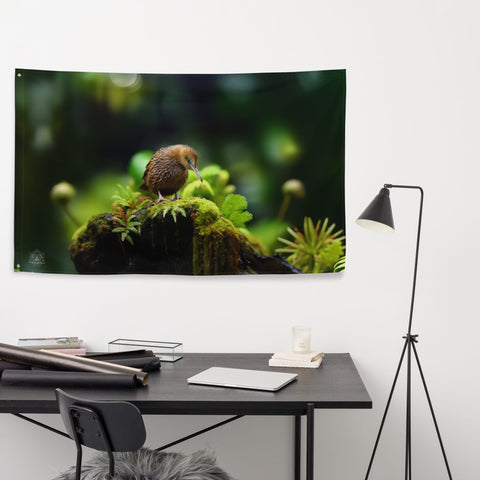 About my Brain Institute Wall Art Kiwi Bird Spirit Animal Flag Wall Art