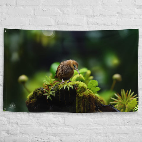 About my Brain Institute Wall Art Kiwi Bird Spirit Animal Flag Wall Art