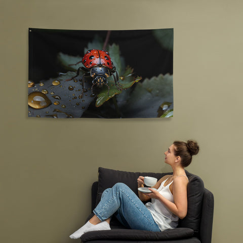 About my Brain Institute Wall Art Ladybug Spirit Animal Flag Wall Art
