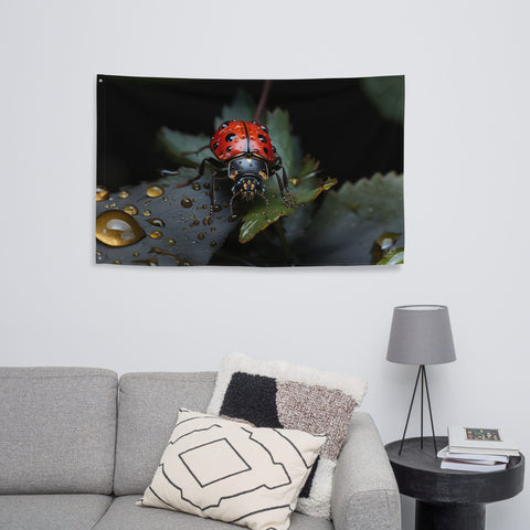 About my Brain Institute Wall Art Ladybug Spirit Animal Flag Wall Art