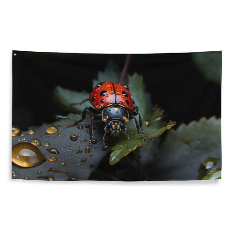About my Brain Institute Wall Art Ladybug Spirit Animal Flag Wall Art