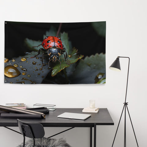 About my Brain Institute Wall Art Ladybug Spirit Animal Flag Wall Art