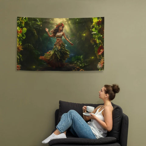 About my Brain Institute Wall Art Laka Goddess Flag Wall Art