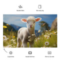 About my Brain Institute Wall Art Lamb Spirit Animal Flag Wall Art