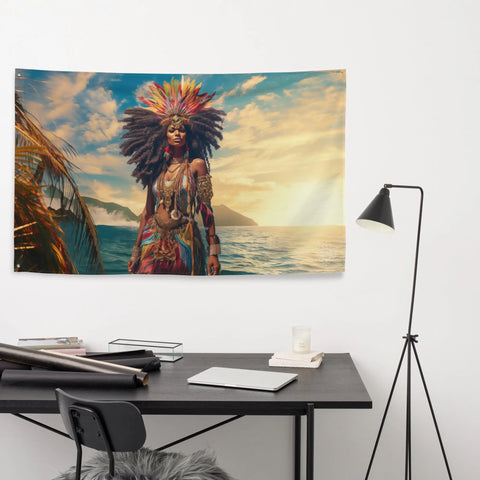 About my Brain Institute Wall Art Lemanja Goddess Flag Wall Art