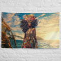 About my Brain Institute Wall Art Lemanja Goddess Flag Wall Art