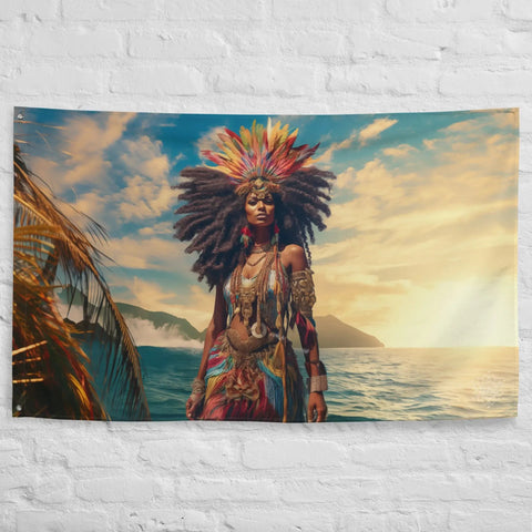 About my Brain Institute Wall Art Lemanja Goddess Flag Wall Art