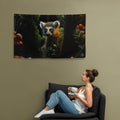 About my Brain Institute Wall Art Lemur Spirit Animal Flag Wall Art