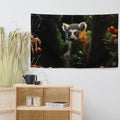 About my Brain Institute Wall Art Lemur Spirit Animal Flag Wall Art