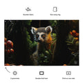 About my Brain Institute Wall Art Lemur Spirit Animal Flag Wall Art