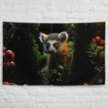 About my Brain Institute Wall Art Lemur Spirit Animal Flag Wall Art