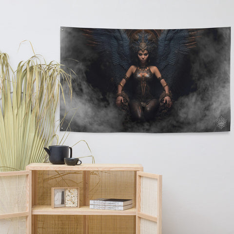 About my Brain Institute Wall Art Lilith Goddess Flag Wall Art